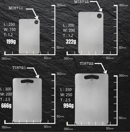 EDGEON™ - Tabla de Metal Alimentario de Alta Calidad